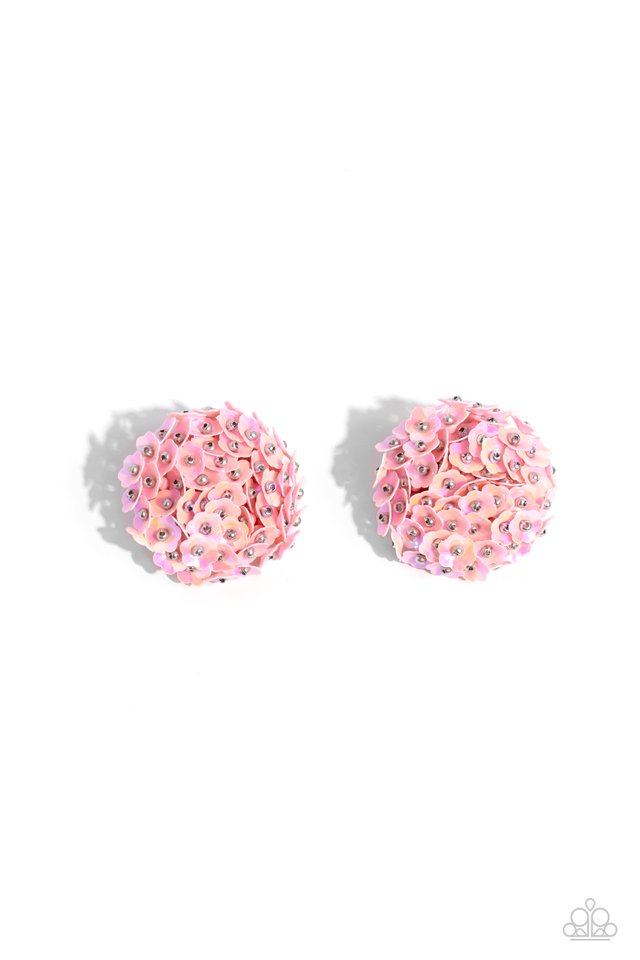 Corsage Character - Pink - Paparazzi Earring Image