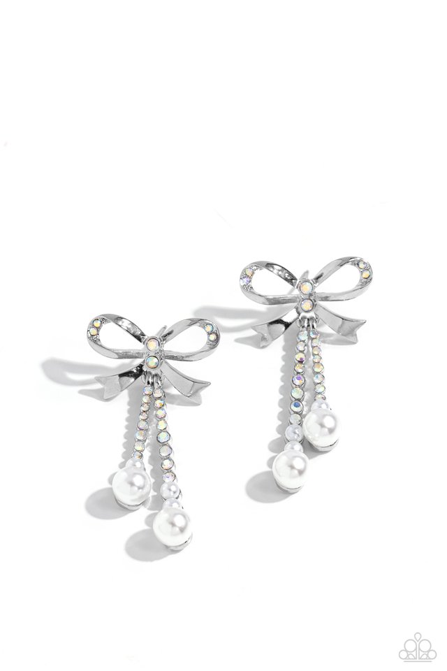 Bodacious Bow - Multi - Paparazzi Earring Image