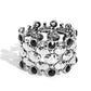 Hammered Headliner - Black - Paparazzi Bracelet Image