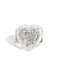 Hallmark Heart - White - Paparazzi Ring Image