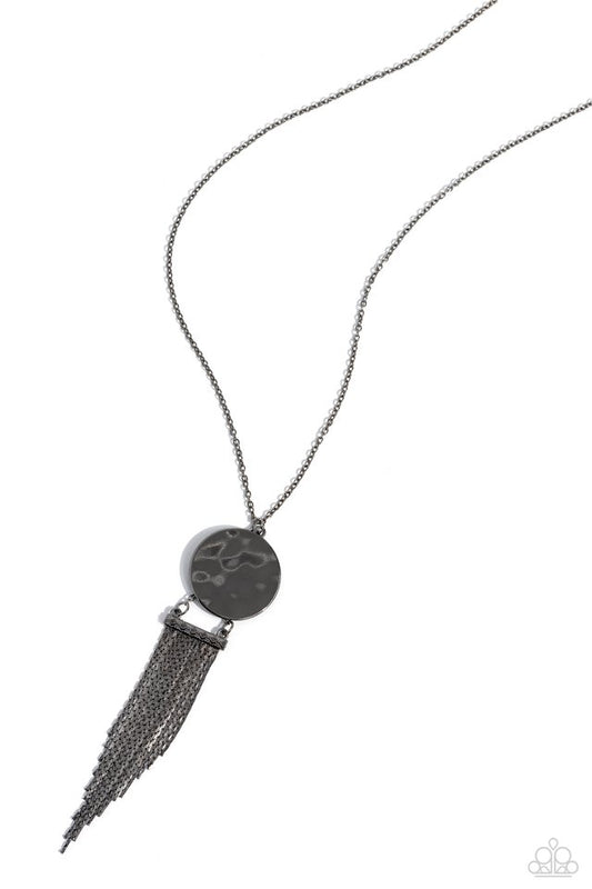 Tassel Tenure - Black - Paparazzi Necklace Image