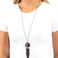 Tassel Tenure - Black - Paparazzi Necklace Image