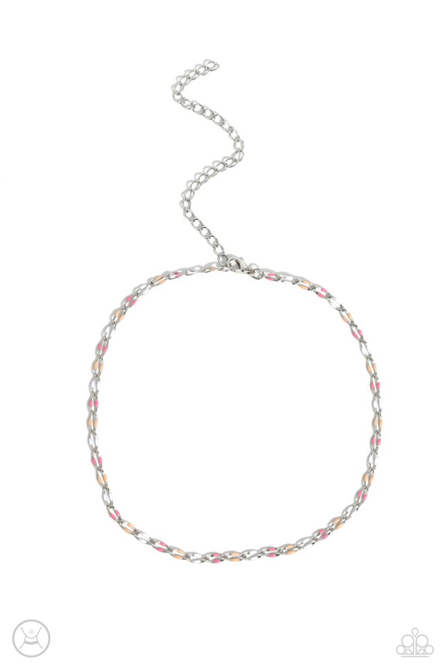 Admirable Accents - Pink - Paparazzi Necklace Image