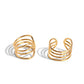 Linear Leader - Gold - Paparazzi Earring Image