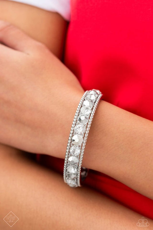 Polishing Promise - White - Paparazzi Bracelet Image