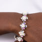 Floral Frenzy - White - Paparazzi Bracelet Image