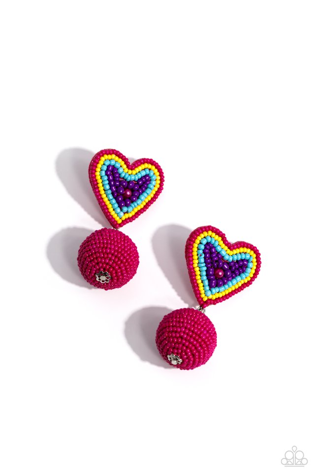 Spherical Sweethearts - Multi - Paparazzi Earring Image