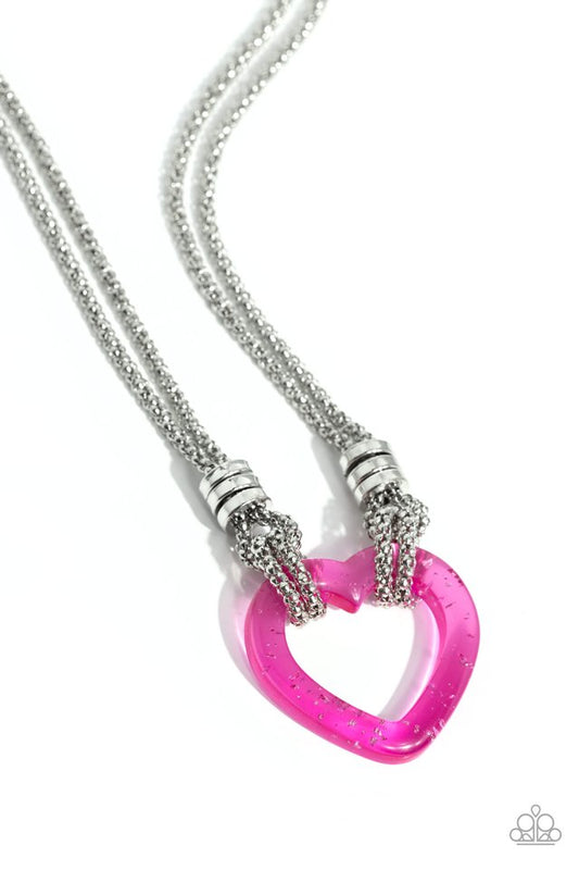 Lead with Your Heart - Pink - Paparazzi Necklace Image