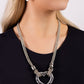 Lead with Your Heart - Silver - Paparazzi Necklace Image