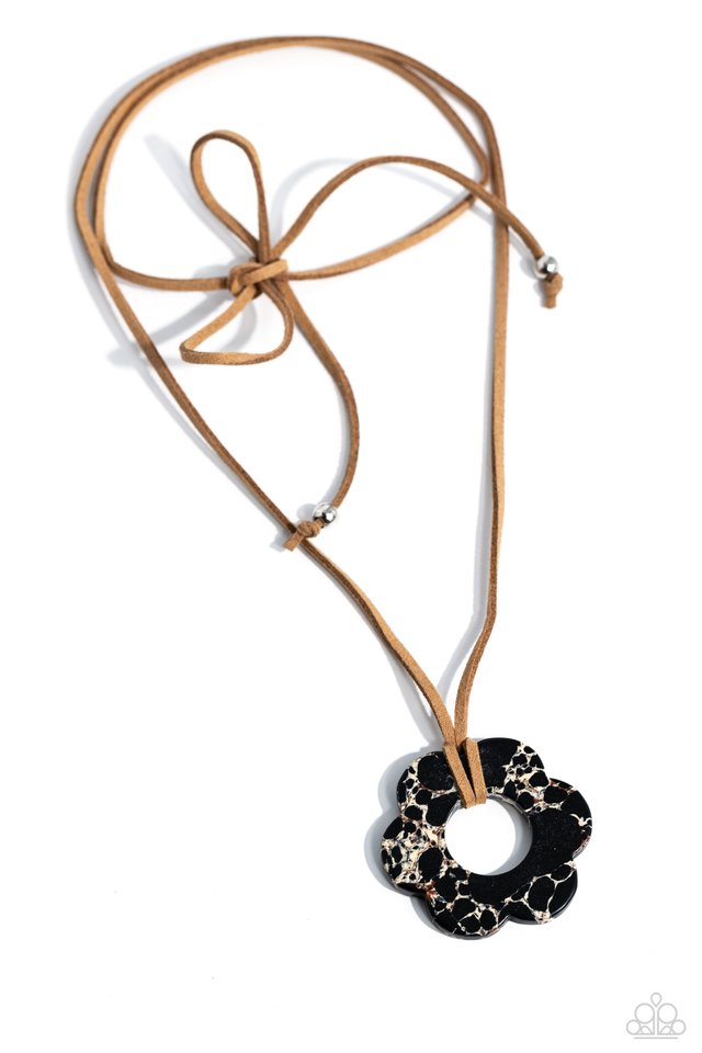 Tied Triumph - Black - Paparazzi Necklace Image