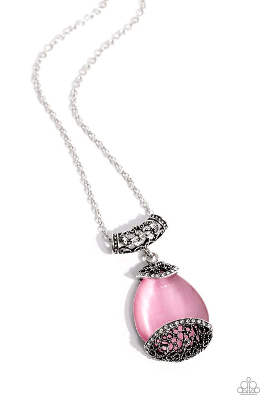 Hypnotic Headliner - Pink - Paparazzi Necklace Image