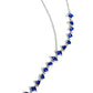 Diagonal Daydream - Blue - Paparazzi Necklace Image