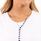 Diagonal Daydream - Blue - Paparazzi Necklace Image