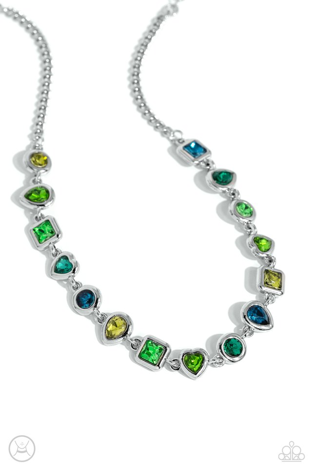 Abstract Admirer - Green - Paparazzi Necklace Image