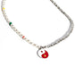 Youthful Yin and Yang - Red - Paparazzi Necklace Image