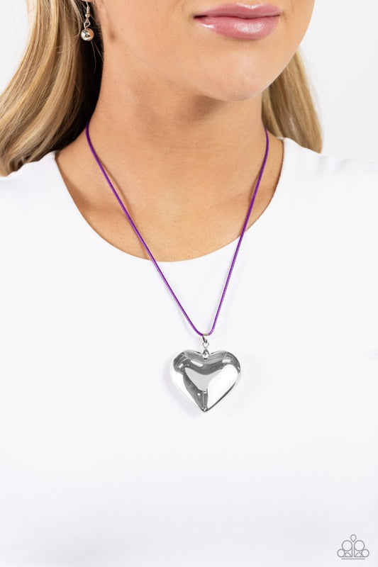 Devoted Daze - Purple - Paparazzi Necklace Image