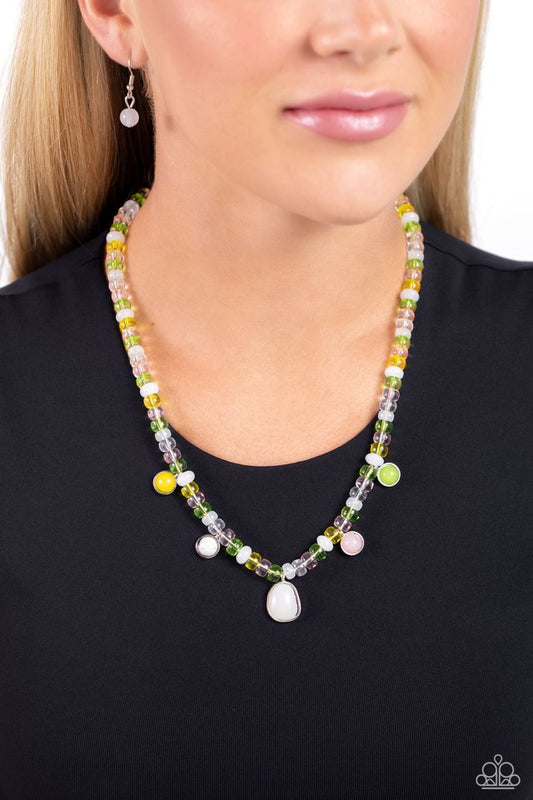 Colorfully California - White - Paparazzi Necklace Image