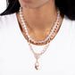 Turn Back the LOCK - Copper - Paparazzi Necklace Image