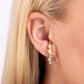Sliding Shimmer - Gold - Paparazzi Earring Image