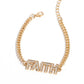 Faithful Finish - Gold - Paparazzi Bracelet Image