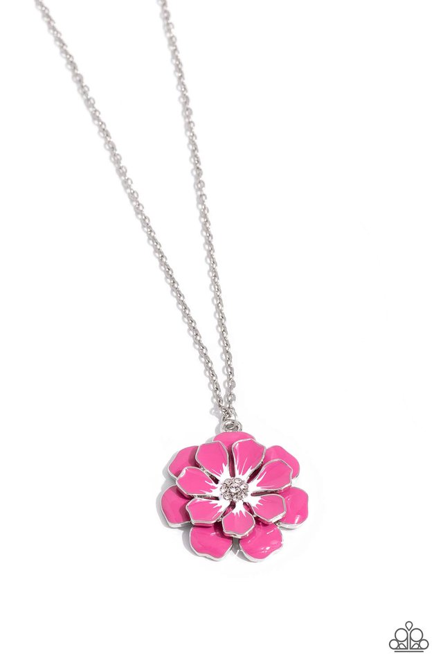 Beyond Blooming - Pink - Paparazzi Necklace Image