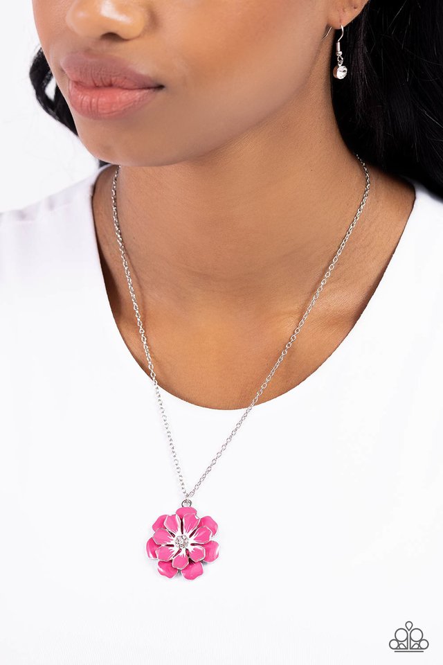 Beyond Blooming - Pink - Paparazzi Necklace Image