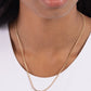 Smiley Season - Gold - Paparazzi Necklace Image