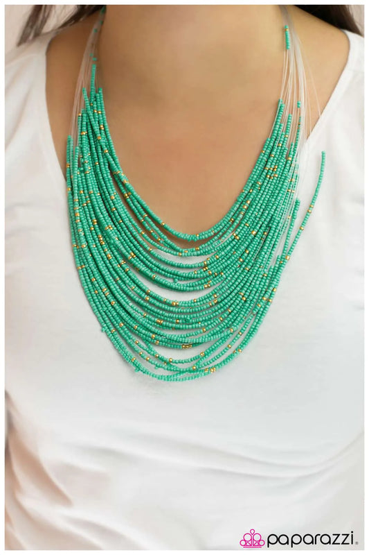 Paparazzi Necklace ~ Cherokee Falls - Blue