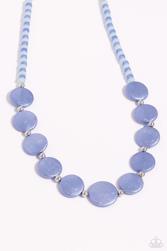 Scratched Showtime - Blue - Paparazzi Necklace Image