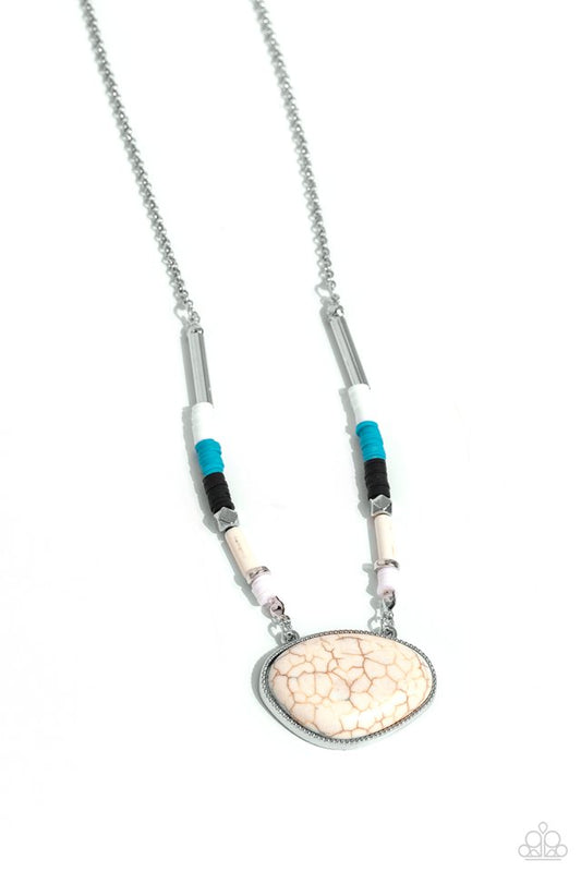 Seize the Sahara - White - Paparazzi Necklace Image