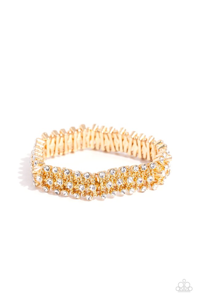 Corporate Confidence - Gold - Paparazzi Bracelet Image