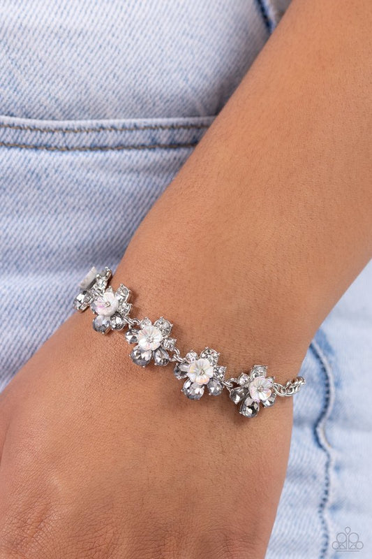 Floral Frenzy - Silver - Paparazzi Bracelet Image