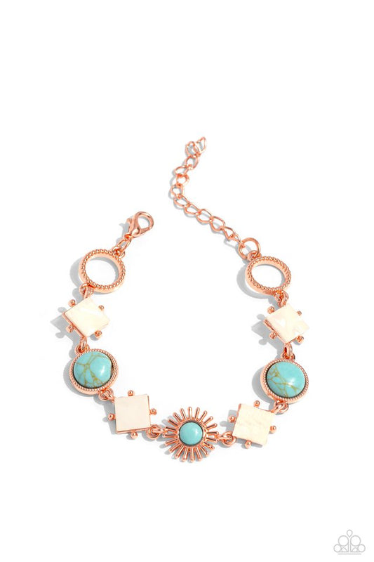 Sunburst Splendor - Copper - Paparazzi Bracelet Image