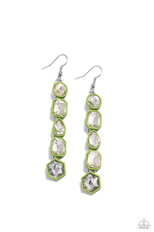 Developing Dignity - Green - Paparazzi Earring Image