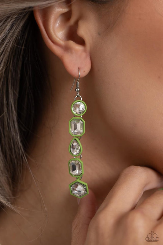 Developing Dignity - Green - Paparazzi Earring Image