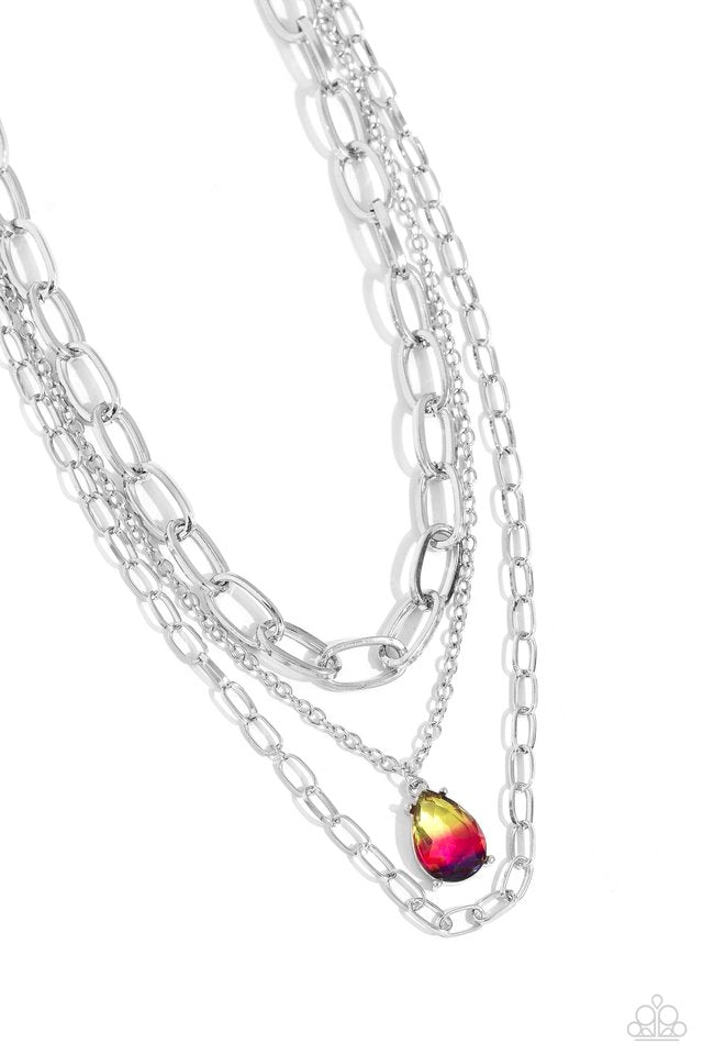 Teardrop Tiers - Multi - Paparazzi Necklace Image