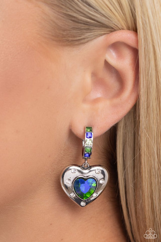 We Are Young - Green - Paparazzi Earring Image