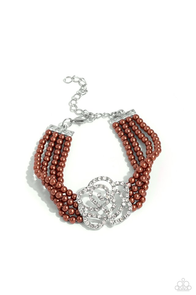 Regal Rose - Brown - Paparazzi Bracelet Image