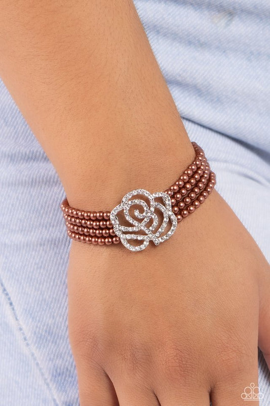 Regal Rose - Brown - Paparazzi Bracelet Image