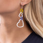 Cascading Crush - White - Paparazzi Earring Image