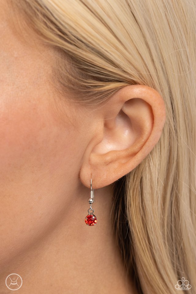 Ritzy Rhinestones - Red - Paparazzi Necklace Image