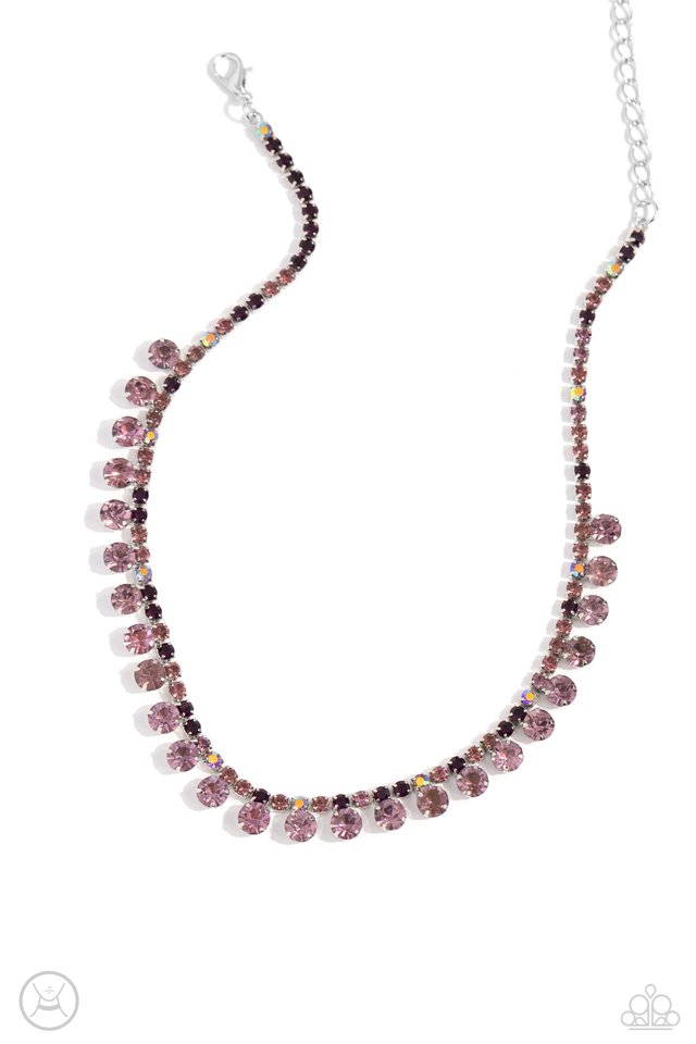 Ritzy Rhinestones - Purple - Paparazzi Necklace Image