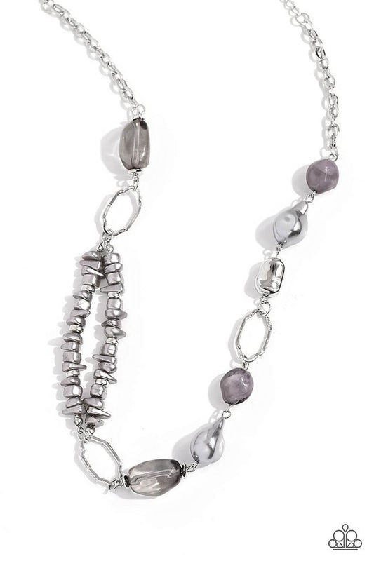 Easygoing Elegance - Silver - Paparazzi Necklace Image