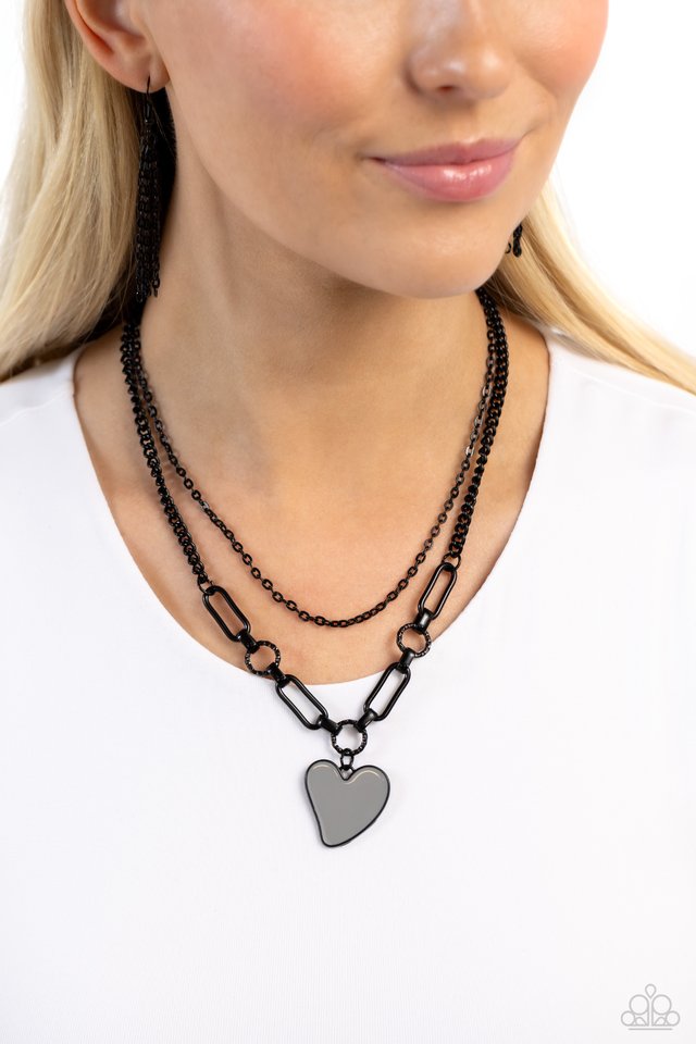 Carefree Confidence - Silver - Paparazzi Necklace Image