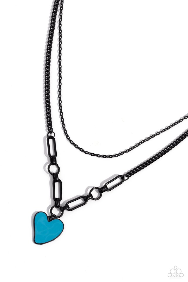 Carefree Confidence - Blue - Paparazzi Necklace Image