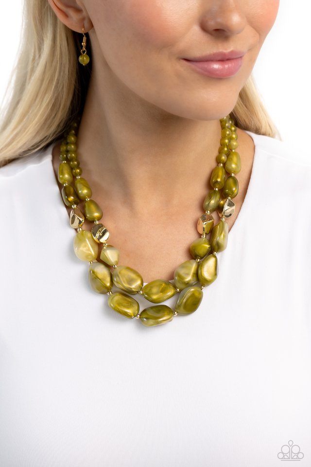 Seize the Statement - Green - Paparazzi Necklace Image