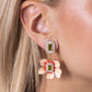 Colorful Clippings - Green - Paparazzi Earring Image