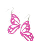 WING of the World - Pink - Paparazzi Earring Image