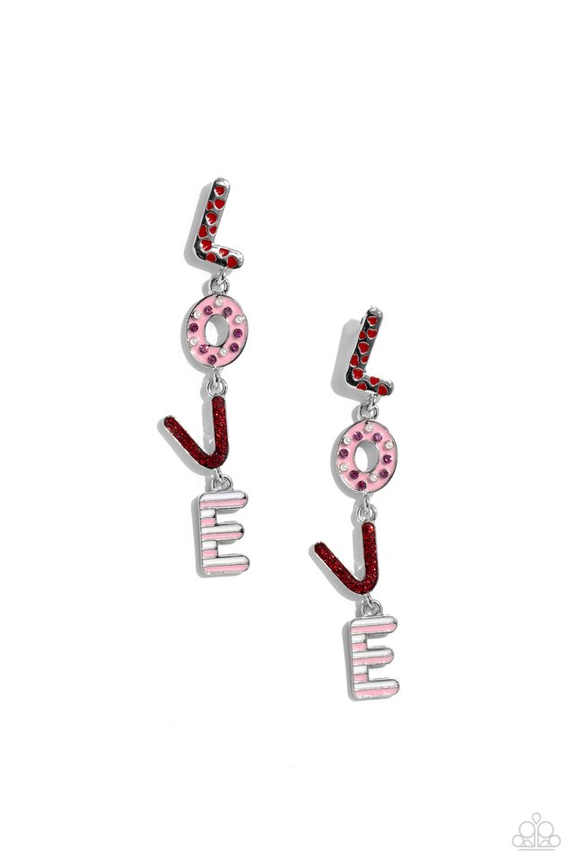 Admirable Assortment - Red - Paparazzi Earring Image