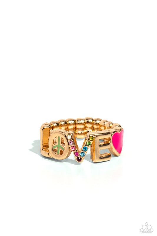 Unlimited Love - Gold - Paparazzi Ring Image